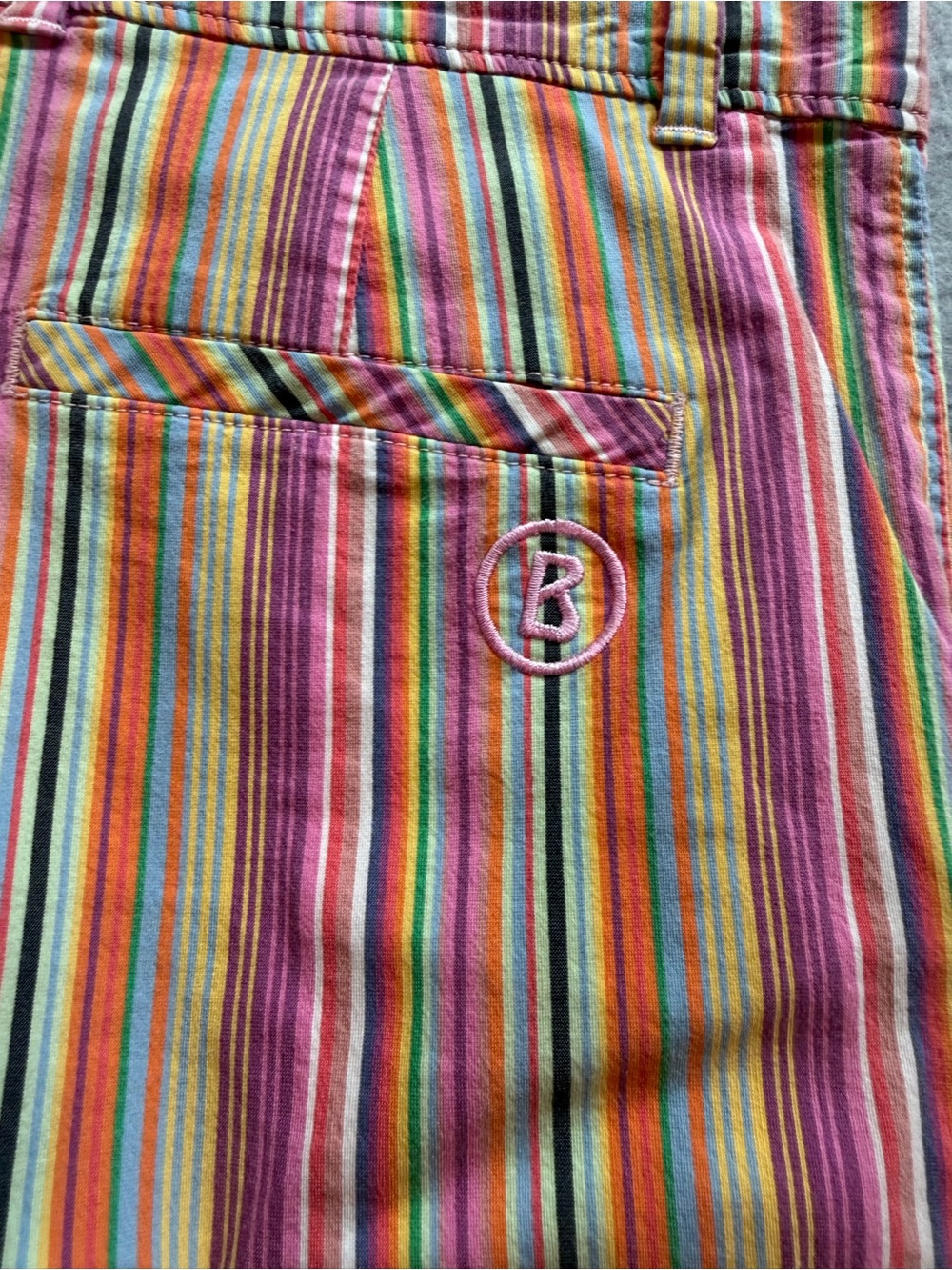 Women’s Multicolor Stripe Bogner Capri Pants size 6 - Picture 3 of 14